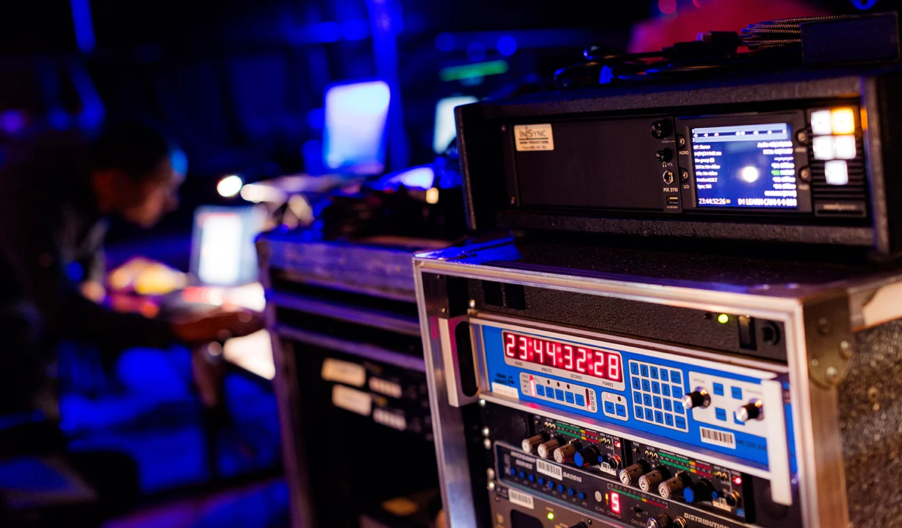 Closeup of visual technology