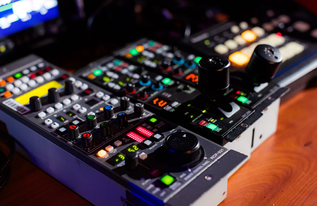 Closeup of visual technology