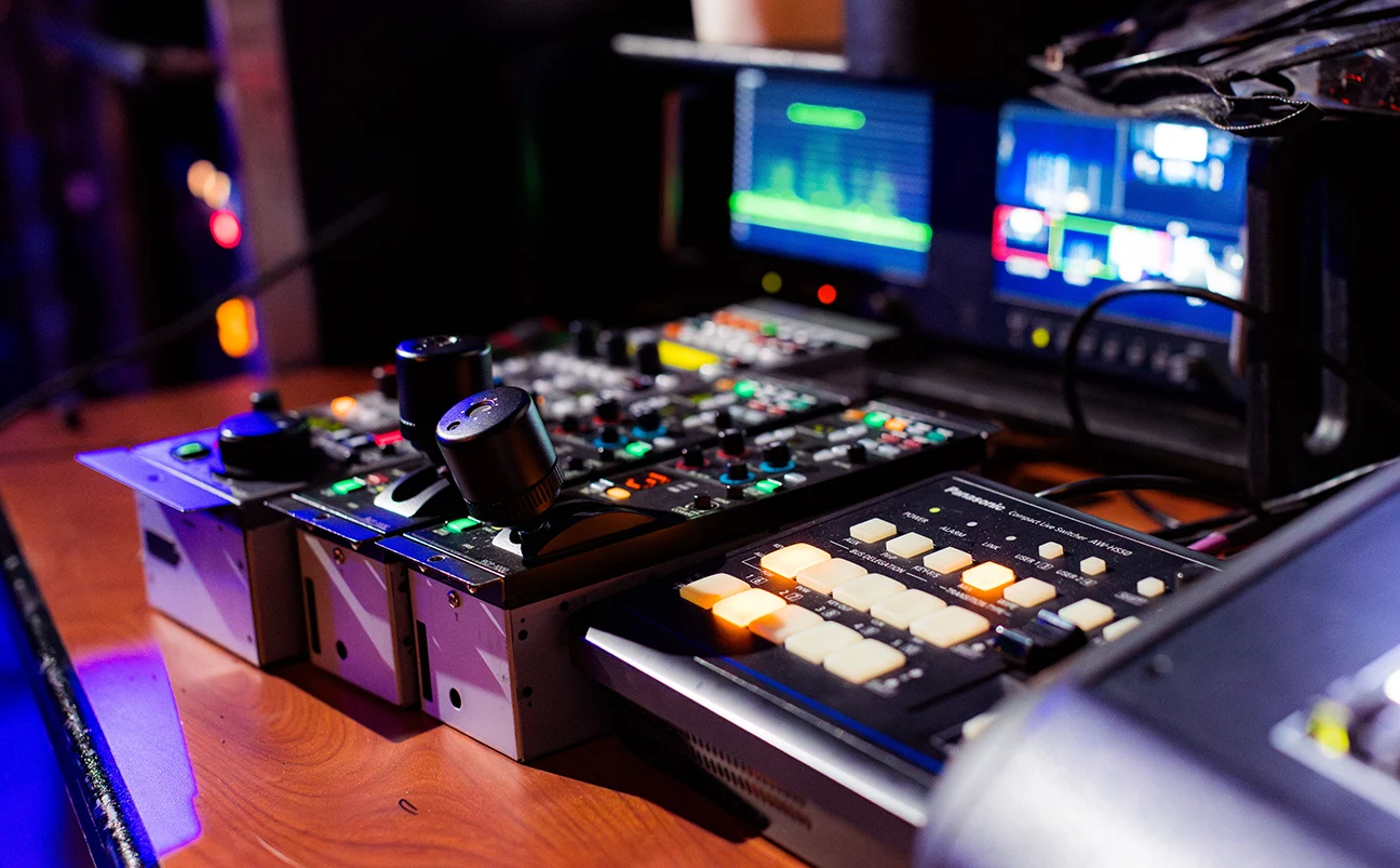 Closeup of visual technology