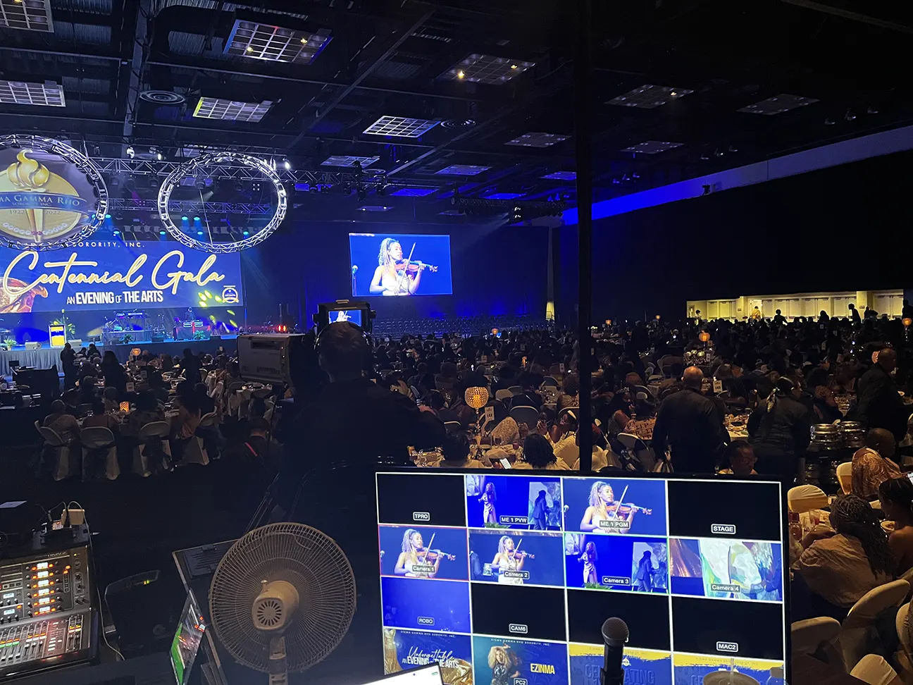 Gala Event with musician on stage